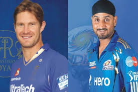There were three rr vs mi matches in ipl 2013, the rajasthan royals and mi teams have played 3 ipl games in this year including an ipl qualifier. Ipl 2014 Rajasthan Royals Rr Vs Mumbai Indians Mi Shane Watson Vs Harbhajan Singh India Com