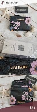 Nwt Steve Madden Floral Drop Down Wallet Steve Madden Bags Bi Fold Wallet Wallet