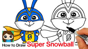 Coloring page secret life of pets 2 captain snowball. How To Draw Superhero Snowball Easy Secret Life Of Pets Youtube