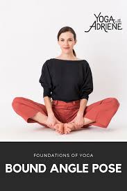 Bound Angle Pose Baddha Konasana Stretches The Back Without Straining Your Hammies Opens The Hips And Stimulates You Yoga With Adriene Free Yoga Videos Yoga