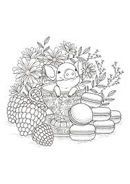 A gorgeous coloring book full of kawaii spooky creatures of all kind! Kids Cute Animal Coloring Pages For Adults Novocom Top