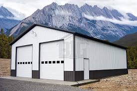 Roosevelt Garage 30x50x12 Big Buildings Direct Garage Door Styles Metal Garage Buildings Metal Garages
