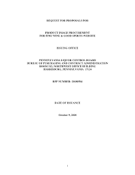 Http Www Emarketplace State Pa Us Filedownload Aspx File 20180504 Solicitation 7 Pdf Originalfilename Rfp20180504 20product 20image 20procurement 20for 20fine 20wine 20 20good 20spirits 20website 20with 20all 20appendices Pdf