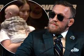 Conor McGregor's adorable three-month-old son Jack steals the show at  boxing press conference in Las Vegas