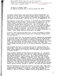 2.-umv)ill-- ~ ~; THE TRAIL TO PILGRIM, TEXAS by: Majorie Lee Hyatt, Rte.  1, Box 63, Smiley, TX, 78159 The Zumwalt family hist