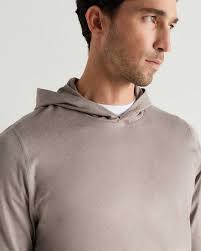 Ftp Floty Mens Pastel Brown Hoodie Flowknit Performance Hoodie In Heather  Morel Grey