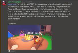 (3 months ago) the latest tweets from @adoptmefanpage. Adopt Me On Twitter We Have A Writing Competition Going On In Our Discord Right Now More Information In Announcements And Make Sure To Read The Rules Before You Start Chatting