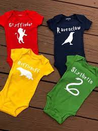 Hogwarts Houses Onesies 4 Pack Hogwarts Onesies Baby Toddler