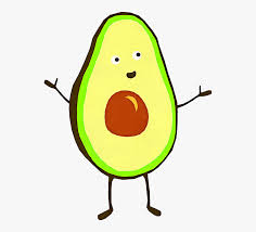 Healthy organic avocados with leaves and slices. Transparent Avocado Cartoon Cartoon Avocado Png Png Download Kindpng