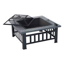 Check spelling or type a new query. Hampton Bay Fordham 46 In W X 26 In H Rectangular Powder Coated Steel Lp Fire Pit Coffee Table In Faux Wood With Lava Rocks Brown Walmart Com Walmart Com