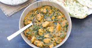 Palak curry is a north indian recipe, best served with steamed rice and fried papads to make your evening delightful. Palak Chicken Spinach Chicken Curry Indian Ambrosia