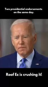 Another presidential endorsement for ROOF EZ. How do we do it?!?! 🇺🇸  #squeezethejuice