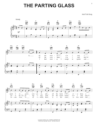 Irish Folksong The Parting Glass Sheet Music Notes Chords Score Download Printable Pdf Irish Folk Songs Sheet Music Guitar Lessons Songs