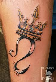 The study of horoscopes and each of the twelve signs of the zodiac have their own ruling body and element. Leo Zodiac Sign With Crown Tattoo Novocom Top