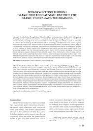 Contoh islam kultural di indonesia. Pdf Deradicalization Through Islamic Education At State Institute For Islamic Studies Iain Tulungagung