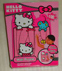 Play online flash game hello kitty puzzle for free. Hello Kitty Jigsaw Wall Puzzle 100 Pieces 24x36 Bedroom Puppet Reposition Sanrio For Sale Online Ebay