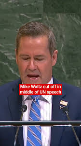 US Ambassador to the United Nations Mike Waltz was interrupted during a  speech this week and called out for his involvement in a leaked Signal  group chat