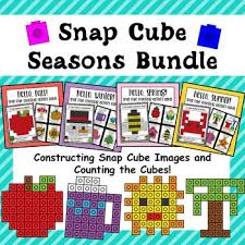 Seasons Bundle Snap Cube Activity Counting By Little Olive Teachers Pay Teachers In 2020 Snap Cubes Snap Cubes Activities Cube