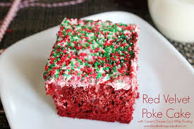 The cake itself is best if made part with a hand/stand mixer and part with a wooden spoon. Red Velvet Poke Cake With Cream Cheese Cool Whip Frosting All She Cooks