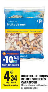 Offre Cocktail De Fruits De Mer Surgeles Carrefour Chez Carrefour Market