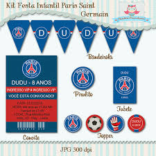Kit Festa Infantil Paris Saint Germain Idees De Fete Anniversaire Minnie Et Idee Anniversaire