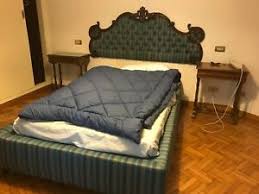 Larghezza 128 cm profondità 25cm altezza 217cm 200 cm. Letto Una Piazza E Mezza Grande 130cm In Legno Ciliegio Antico E Raso Di Seta Ebay