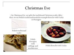 I have collected many of the traditional (and ma ybe some modern versions) recipes and customs associated with a polish american christmas eve in detroit, michigan in the 1950s and 60s. Merry Christmas And Happy New Year Christmas Eve On Christmas Eve We Split The Traditional Christmas Wafer After That We Eat Polish Traditional Ppt Download