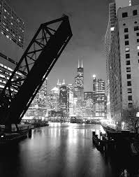 Black And White Chicago Skyline Wall Art Chicago Skyline Black And White Sears Tower Photograph Chicago Skyline Art Chicago Skyline Chicago Photography