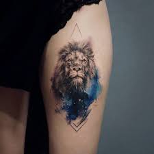 Lion Animal Tattoos Aslan Dovmesi Hayvan Dovmeleri Geometrik Dovmeler