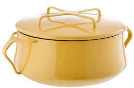 Amazon.com: Dansk Yellow Kobenstyle 2 Qt. Casserole, 4.50 LB: Home & Kitchen