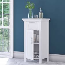 They use shelves for storage space and typically have doors to keep clutter hidden. Bathroom Storage Cabinets Target