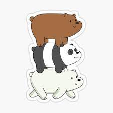 We Bare Bears Sticker By Plushism Pegatinas Pegatinas Bonitas Pegatinas Wallpaper