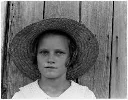 Walker Evans, Lucille Burroughs, daughter of a cotton sharecropper, Hale  County, Alabama, 1935_1936. Courtesy of Photographic Archives