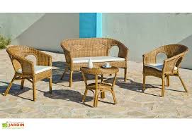 salon de jardin en rotin tresse 4 places avec fauteuil 2 canapes et une table basse table et chaises de jardin fauteuil rotin table basse