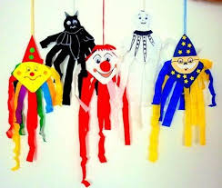 Bastelsachen3 Basteln Faschingsfiguren Bierdeckel Fasching Basteln Faschingsdeko Basteln Fasching Im Kindergarten