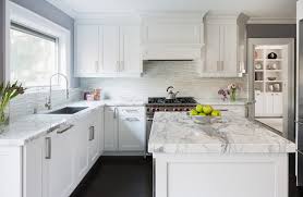 white cabinets kitchen transitional