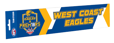 The west coast eagles, a professional australian rules football club based in perth that currently plays in the australian football league (afl), has revealed a new logo and playing uniform. West Coast Eagles Official Afl Team Logo Bumper Sticker