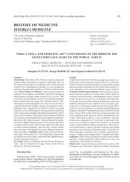 Tesla physics tesla technology nikola tesla books educational websites free energy books to read books science. Pdf Nikola Tesla And Medicine 160th Anniversary Of The Birth Of The Genius Who Gave Light To The World Part Ii