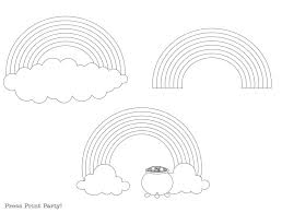 Search through 623,989 free printable colorings. 7 Free Rainbow Coloring Page Templates Press Print Party