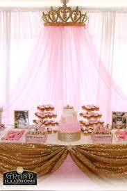 Royal Decorations For The Expected Baby Baby Shower Princess Baby Shower Decorations Baby Shower Parties