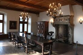 The room in the castle called the great hall was intended for the main meeting and dining area and used by everyone who lived in the castle. Dining Room In Vianden Castle Photo