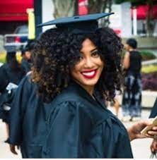 Whether your curly hair is long or short, switching your style up with braids is perfect for graduation. Graduation Natural Hair Cap Graduation Hairstyles Natural Hair Styles Cap Hair