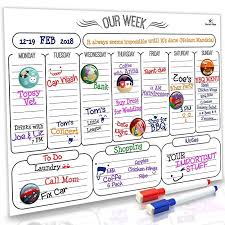 Homen Stars Dry Erase Weekly Calendar Weekly Whiteboard Calendar Magnetic Weekly Calendar For Re Dry Erase Planner Dry Erase Board Calendar Whiteboard Calendar