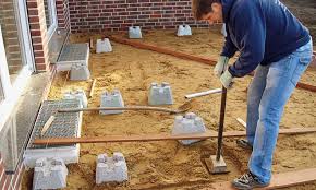 Fundamentsteine Terrasse Selbst De Fundamentsteine Holzterrasse Fundament Gartenhaus