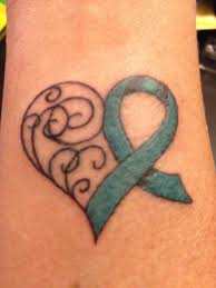 Ovarian cancer awareness month vector banner ovarian cancer awareness banner with photorealistic teal ribbon with shadow on a light background. Pin On Tattoo