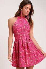 Shop Pink Dresses For Women At Affordable Prices Create Cute Pink Outfits With The Latest Styles From Lulus Fuchsia Dress Women Dress Online Hot Pink Dresses