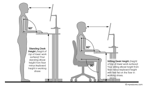 Ergonomic Height Of Computer Desk Ergonomicchairs Desk Height Cool Office Desk Desk Chair