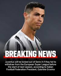 Lega serie a ретвитнул(а) juventusfc. Serie A Italiens Verbandschef Warnt Juve Vor Liga Ausschluss