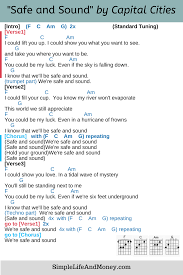 The Clash Should I Stay Or Should I Go Chords Safe And Sound By Capital Cities Song Lyrics And Chords Guitar Tabs Ukulele Songs