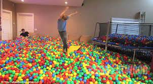 Prankster Turns His House Into A Giant Ball Pit Kids Ball Pit Ball Pit Kids Indoor Playground